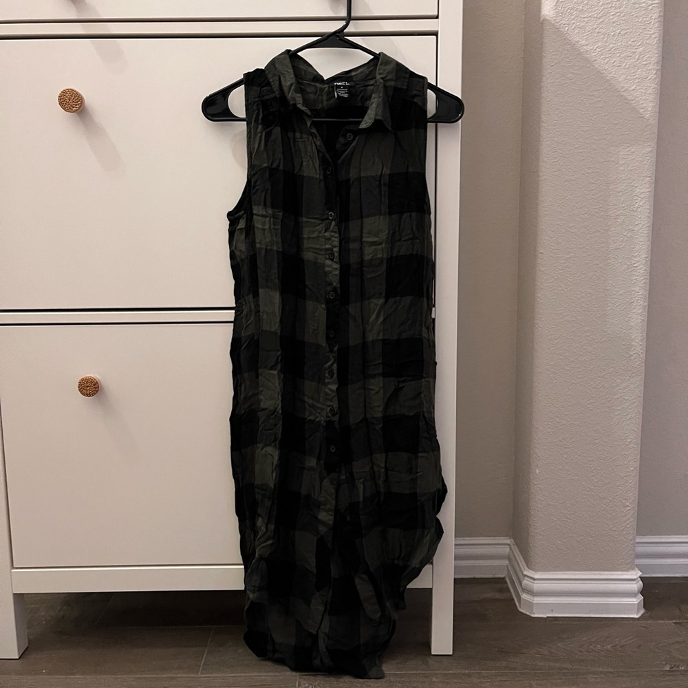 Flannel tunic size M